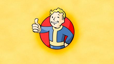 Fallout thumbs up video games wallpaper