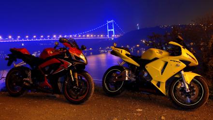 Istanbul bridges gsxr honda cbr600rr motorbikes wallpaper