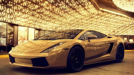 Lamborghini cars gold wallpaper