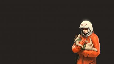 Russia ussr yuri gagarin astronauts laika wallpaper