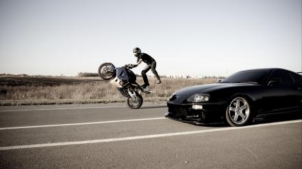 Toyota supra cars idiots motorbikes wallpaper