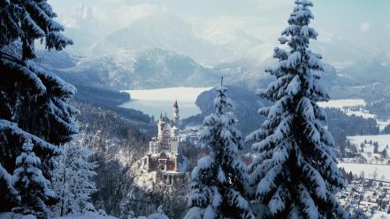 Bavaria germany neuschwanstein castle castles landscapes wallpaper