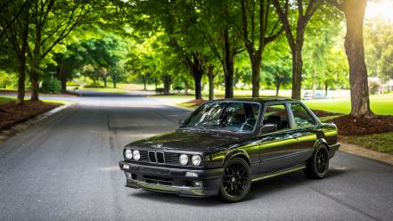 Bmw e30 black nature wallpaper