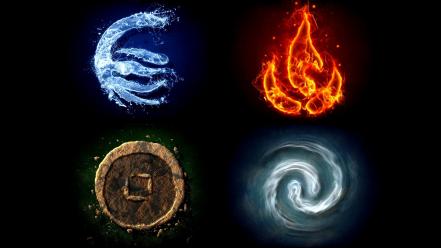 Four elements symbol wallpaper