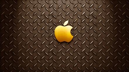 Gold apple logo wallpaper