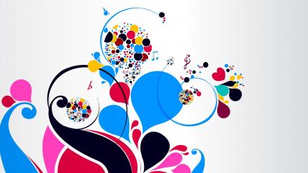 Graphics multicolor swirls vectors vintage wallpaper