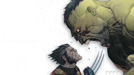 Hulk (comic character) marvel comics wolverine wallpaper