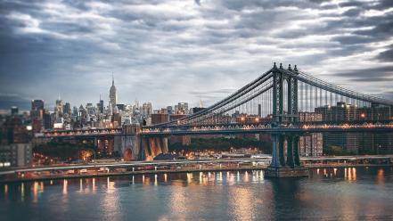Manhattan new york city second coming architecture bridges wallpaper