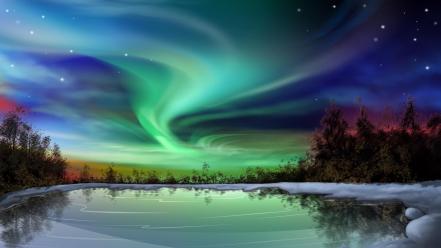 Northern lights wallpaper