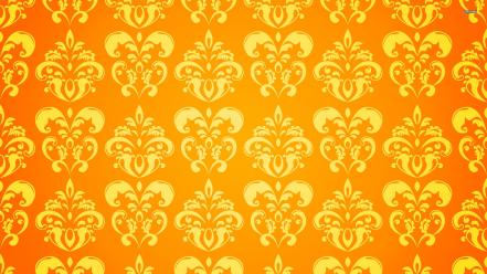 Yellow pattern background wallpaper