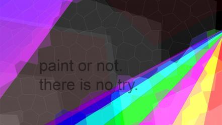 Yoda abstract colors paint quotes wallpaper
