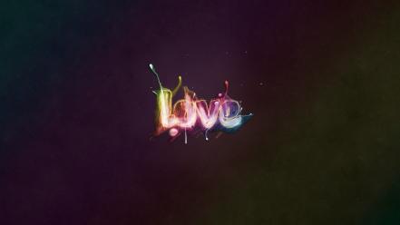 Abstract gradient background love minimalistic multicolor wallpaper