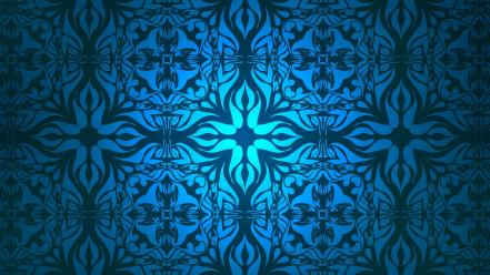 Blue pattern desktop background wallpaper