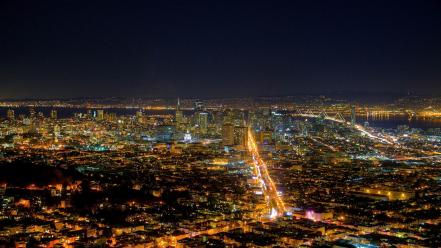 California night skyline wallpaper