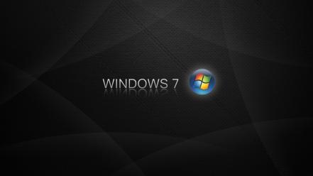 Windows 7 black background wallpaper