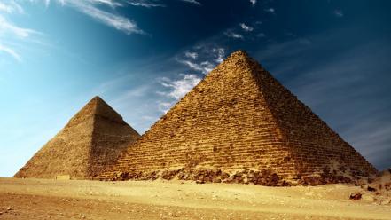 Egyptian giza architecture deserts pyramids wallpaper