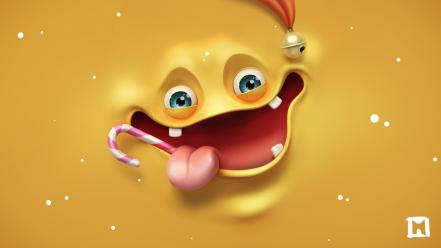 Funny 3d face background wallpaper