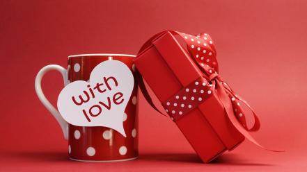 Gifts love red wallpaper