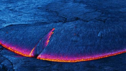 Landscapes lava volcanoes wallpaper