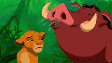 3d disney company pumba the lion king cartoons wallpaper