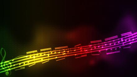 Abstract black background colors multicolor music wallpaper