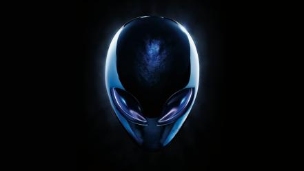 Aliens alienware abstract blue dark wallpaper