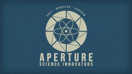 Aperture laboratories portal 2 simple background wallpaper