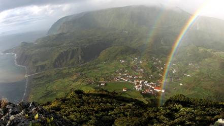 Azores national geographic islands nature rainbows wallpaper