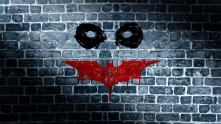 Batman funny symbol wall wallpaper