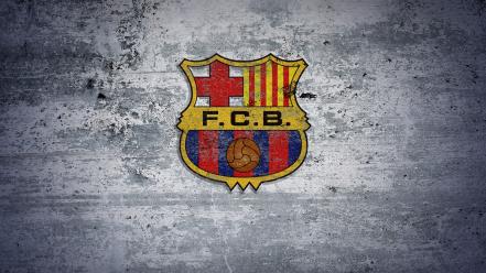 Fc barcelona football logos ancient teams grey wallpaper