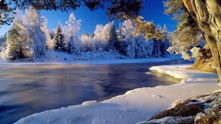 Ice nature outdoors rivers snow wallpaper