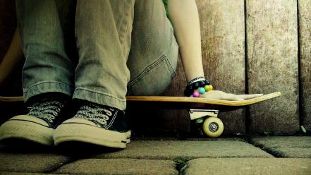 Jeans shoes skateboards wallpaper
