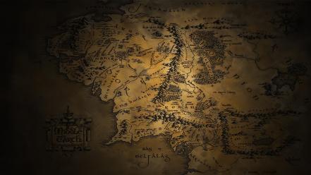 Jrr tolkien middle-earth the lord of rings maps wallpaper