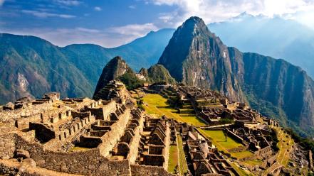 Machu picchu abandoned city landscapes ruins wallpaper