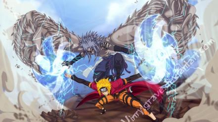 Naruto: shippuden uchiha sasuke uzumaki naruto chidori wallpaper