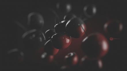 Black and red cherries dark fruits wallpaper
