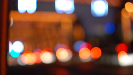 Blurred colors lights out of focus wallpaper