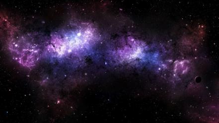 Colors outer space planets stars wallpaper