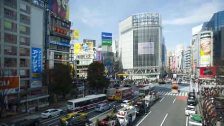 Crossroads japan shibuya cities cityscapes wallpaper