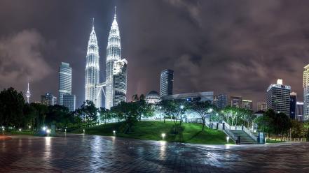 Malaysia petronas towers singapore cities city lights wallpaper