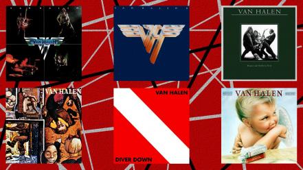 Rock band van halen albums cover art digital wallpaper