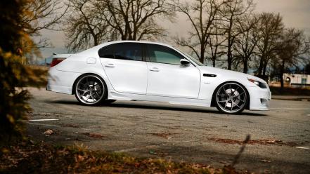 Bmw e60 m5 tuning white wallpaper