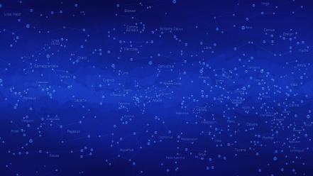 Constellation blue background stars wallpaper