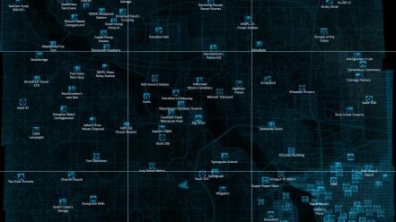 Fallout 3 maps pip boy video games wallpaper