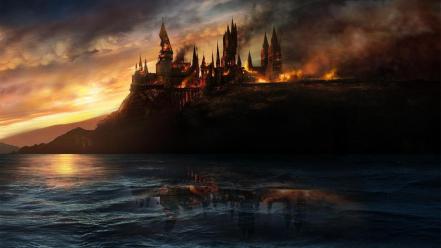 Hogwarts artwork castles fantasy art wallpaper