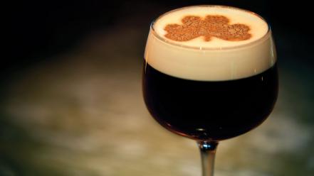 Irish coffee glass wallpaper