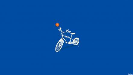 Threadless bicycles birds music nature wallpaper