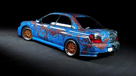 Cars subaru artwork wallpaper