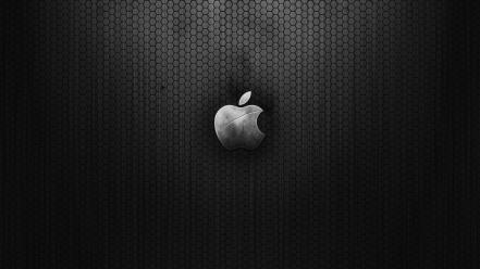 Dark Metal Apple wallpaper