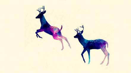 Deer artwork wallpaper